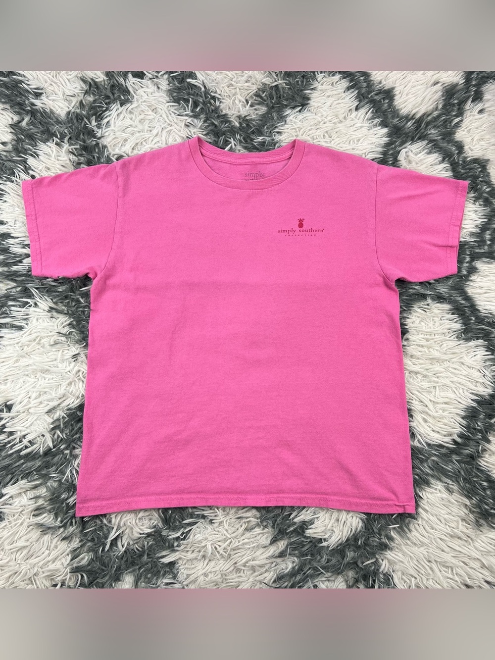 Simply Southern Kids Girls Graphic T-shirt Just Dill With It Pickles Size YL